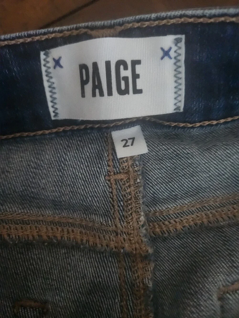 Paige Kylie Slim Crop Fray Hem Jeans Sz 27